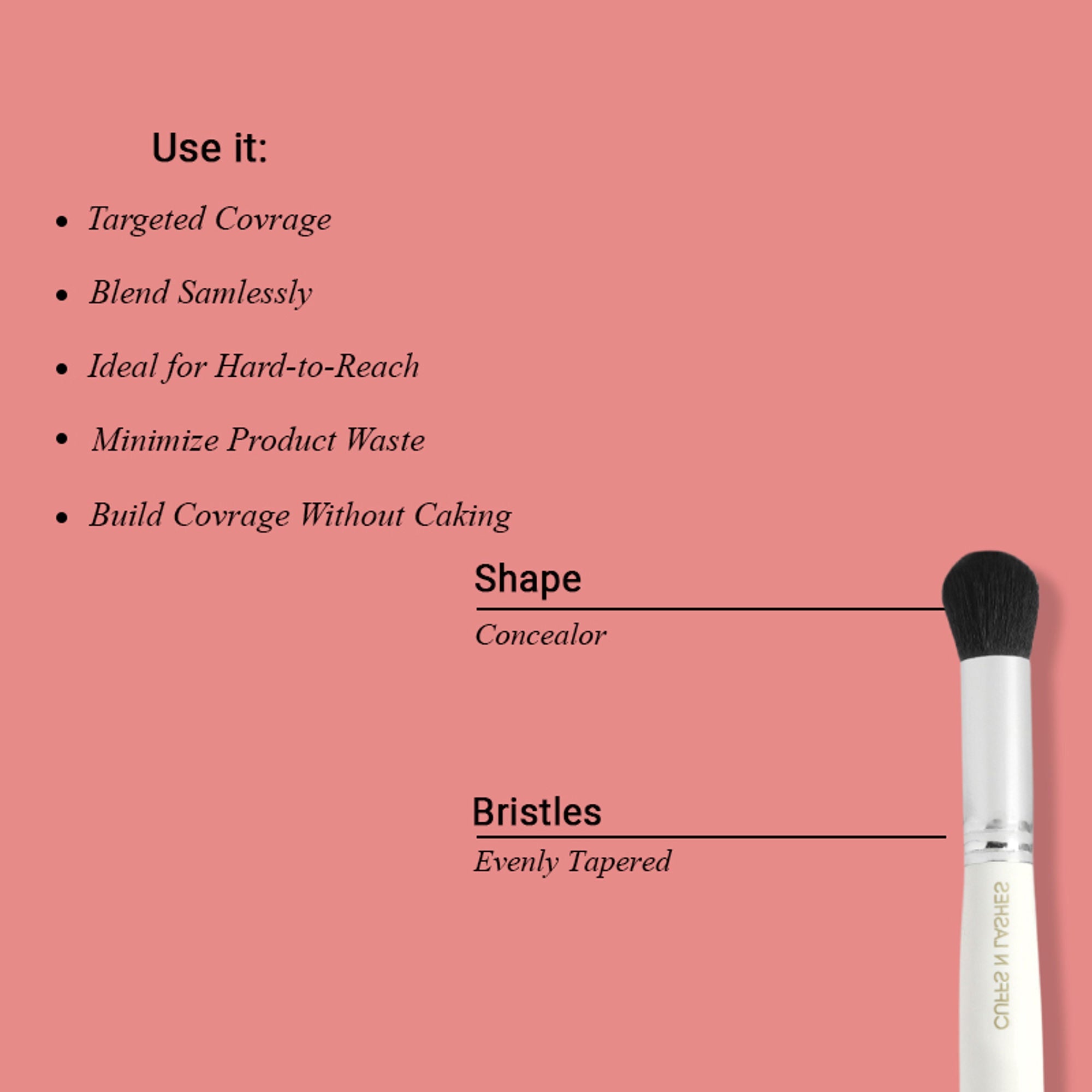 CUFFS N LASHES Concealer & Foundation Dual Brush - 03