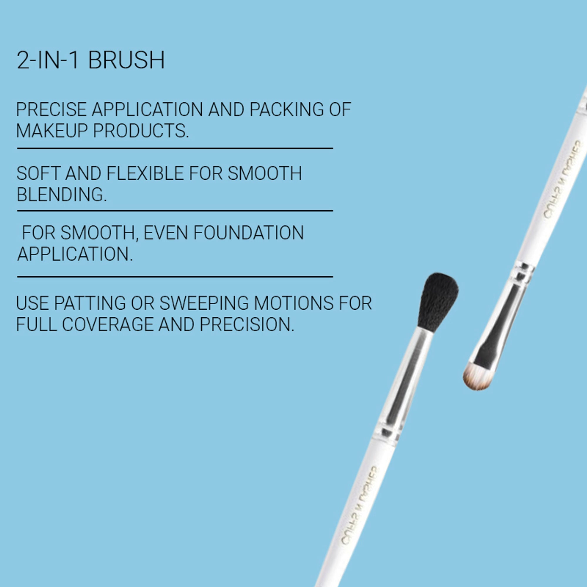 CUFFS N LASHES Flat Brush & Blending Dual Brush - 04