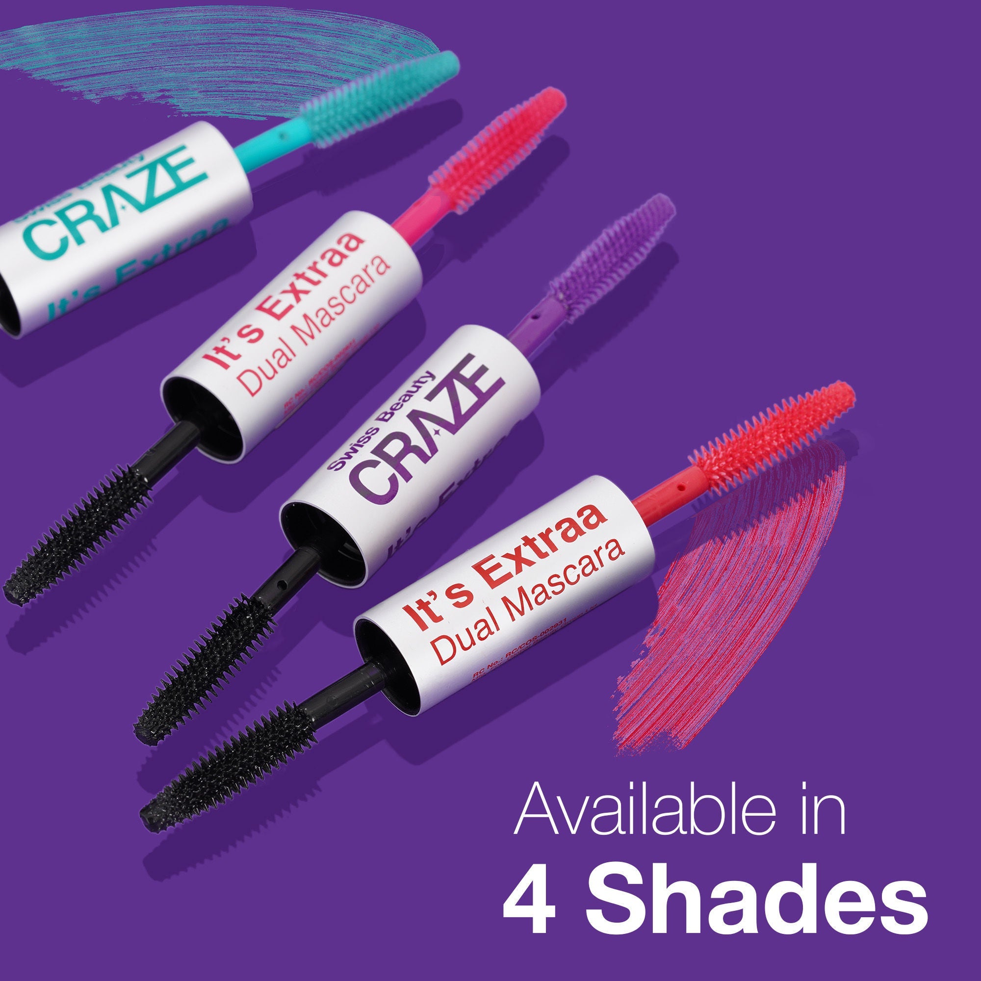 Swiss Beauty Craze It's Extraa Dual Non Flaky Mascara - 1 Red Flag