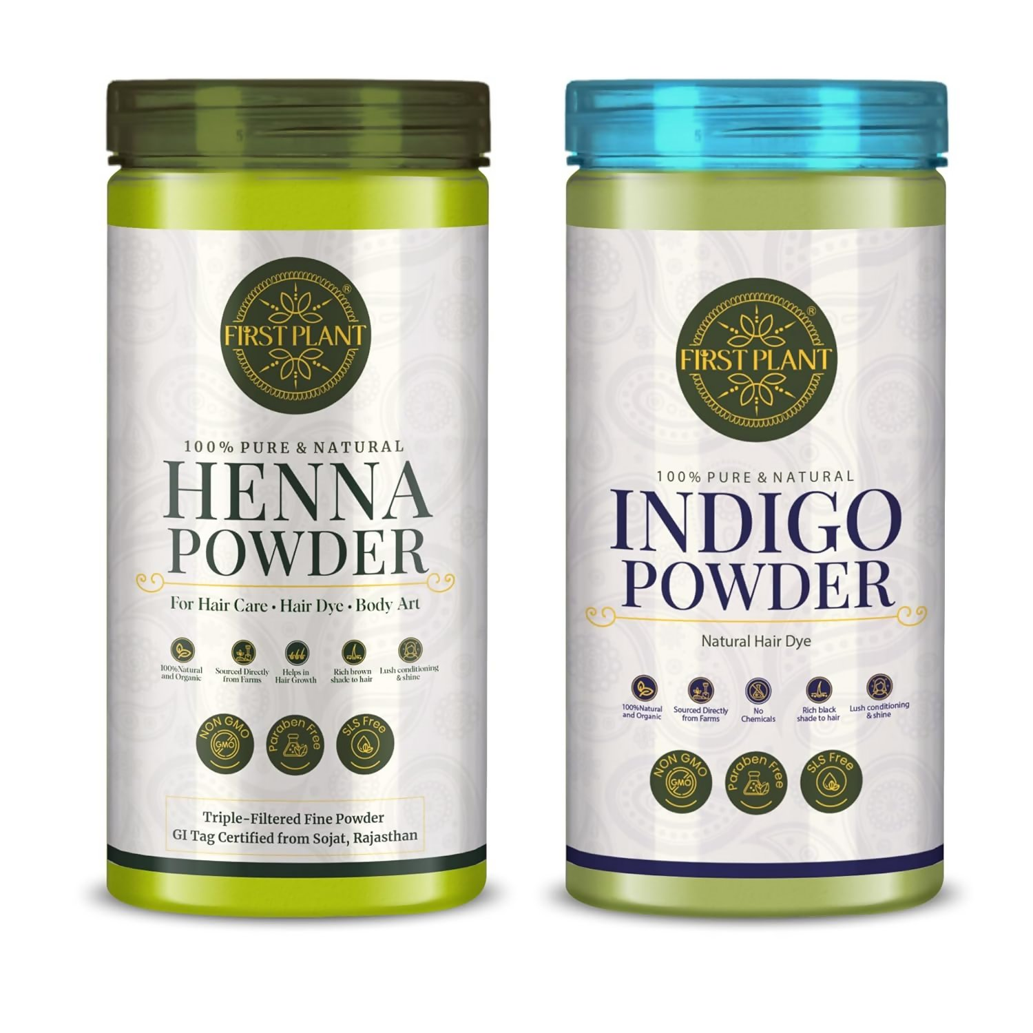 First Plant Natural Hair Dye Combo Pack For Black