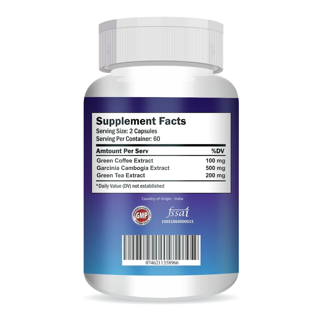 Vokin Biotech Keto Capsules Ultra Weight Loss Fat Burner Supplement with (Green Tea + Garcinia Cambogia + Green Coffee) Extract Capsules