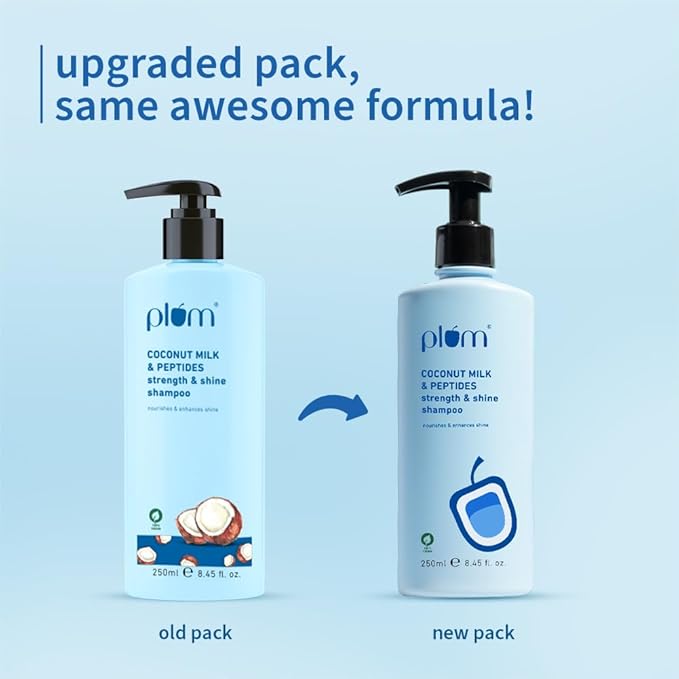 Plum Coconut Milk & Peptides Strength & Shine Shampoo 250 & 500 ml