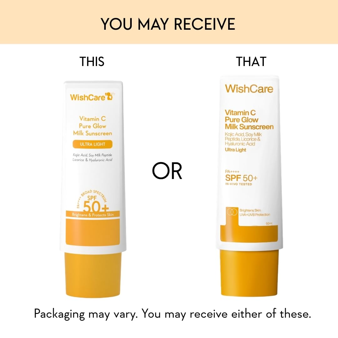 Wishcare Vitamin C Pure Glow Milk Sunscreen SPF 50