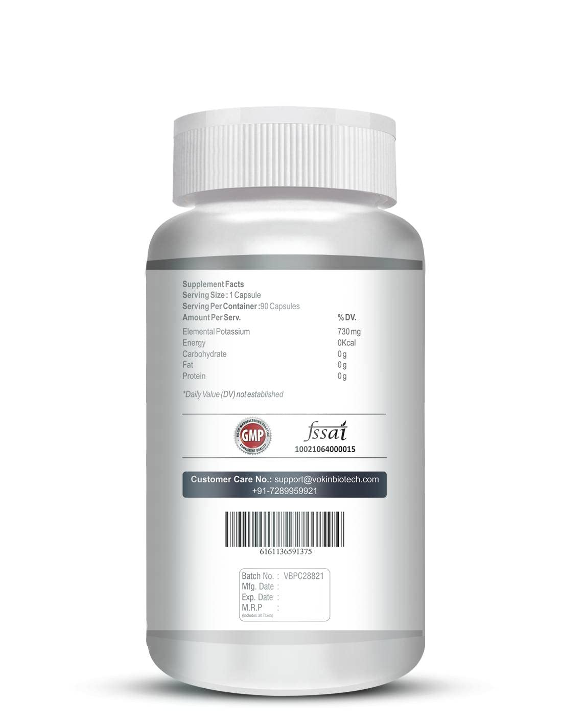 Vokin Biotech Potassium Citrate 730mg Capsules