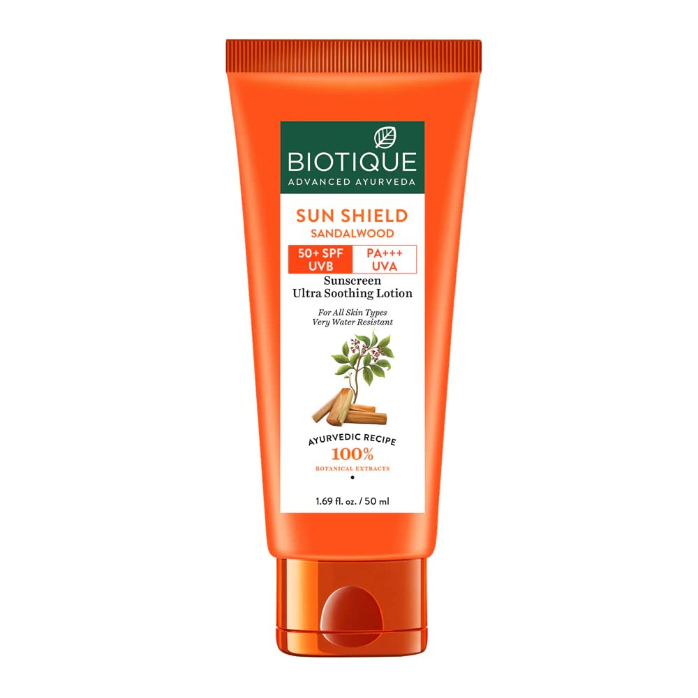 Biotique Sun Shield Sandalwood Ultra Protective Lotion 50+ SPF