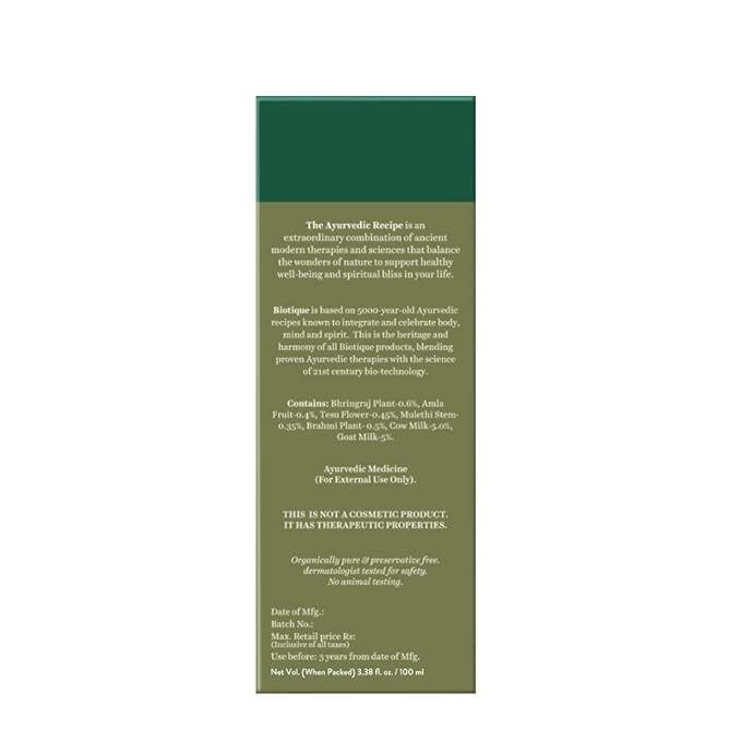 Biotique Bio Bhringraj Fresh Growth Therapeutic Oil For Falling Hair