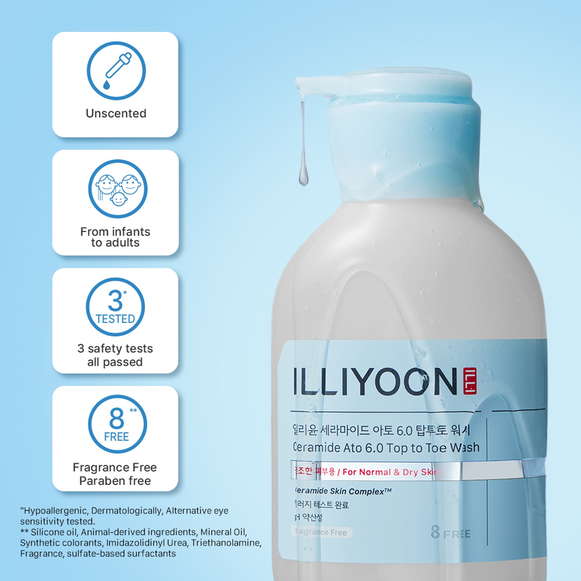 Illiyoon Ceramide Ato 6.0 Top To Toe Wash