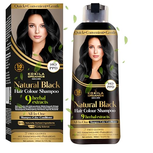 Kokila Organics Hair Color Shampoo With Natural Extracts