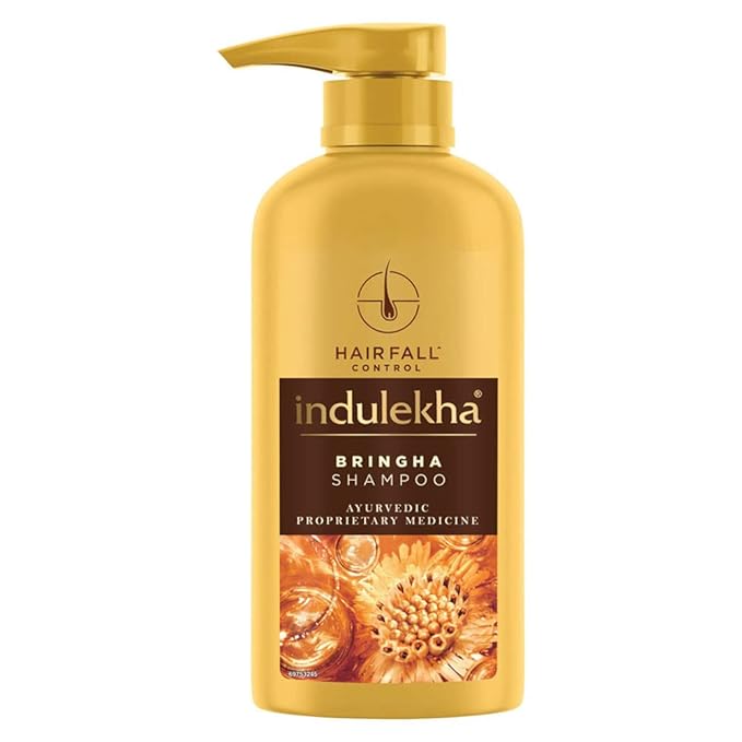 Indulekha Bringha Ayurvedic Shampoo for Hair Fall Control, with Bringharaj Extracts, Amla, Shikakai, Paraben-Free, for Men & Women