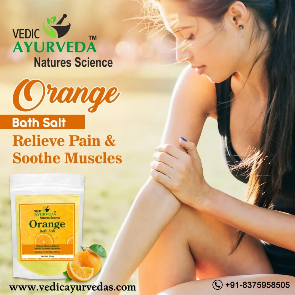 VedicAyurveda Orange Bath Salt