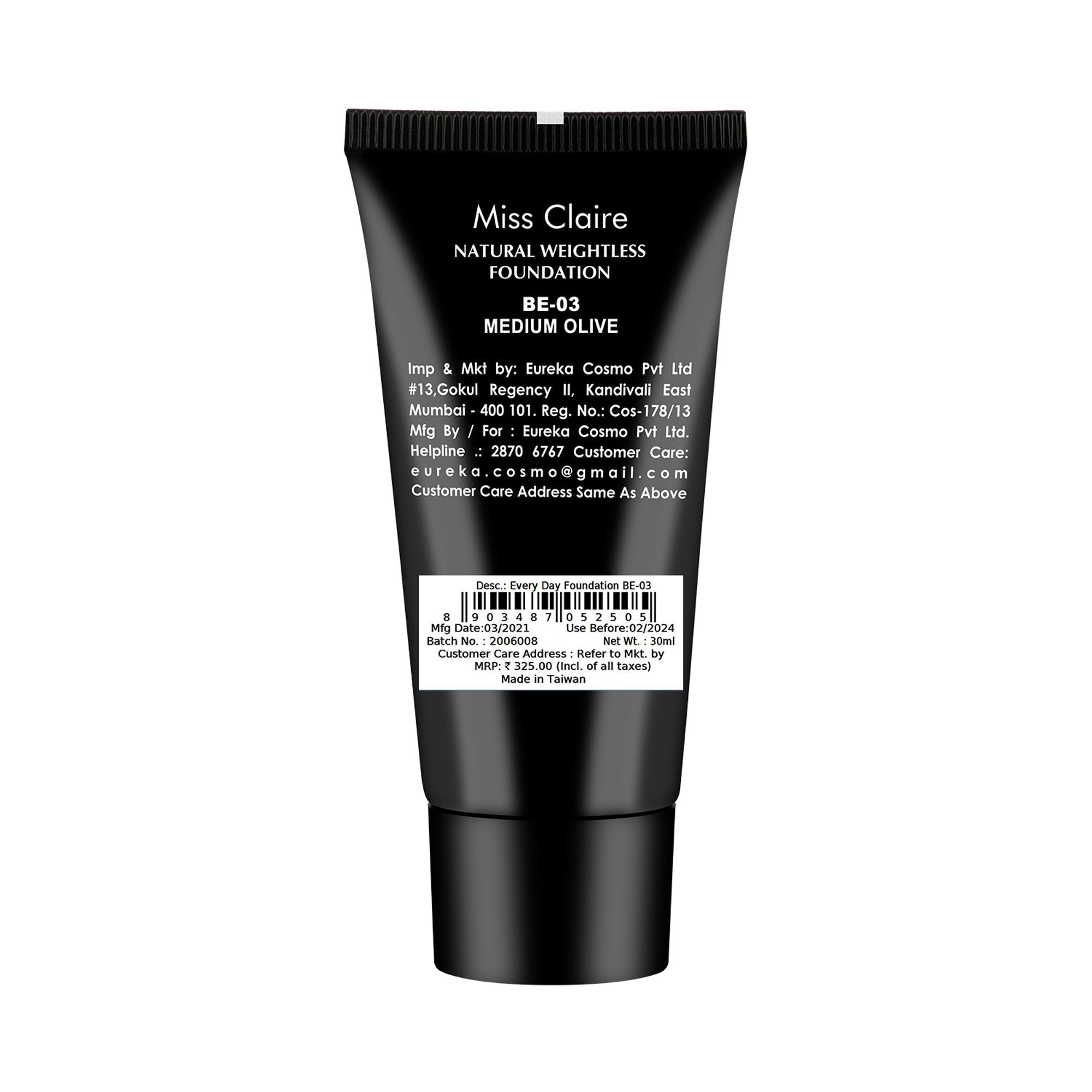 Miss Claire Everyday Foundation - Be-03 Medium Olive