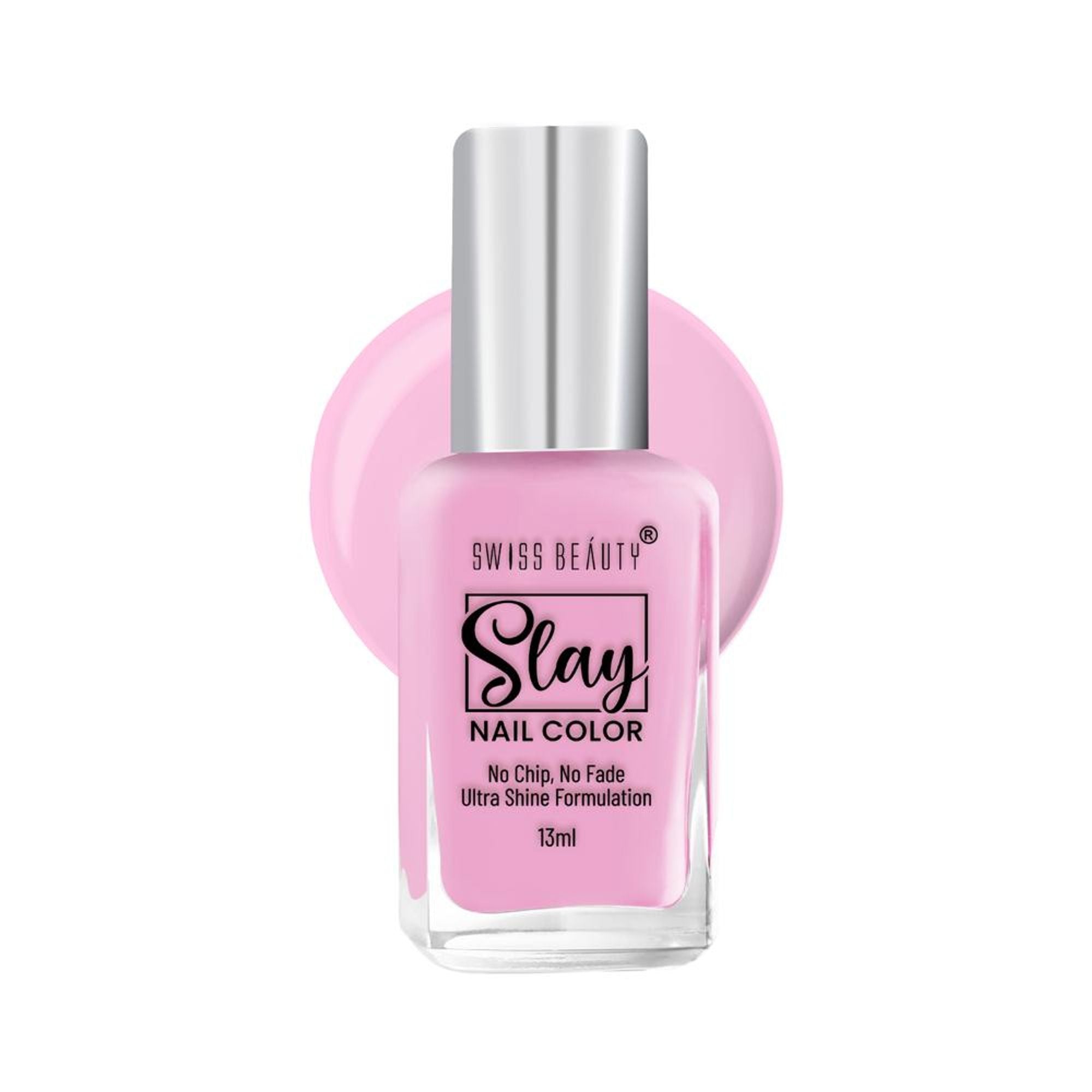 Swiss Beauty Slay Nail Color Ultra Shine Formulation - 03 Dreamy Pink
