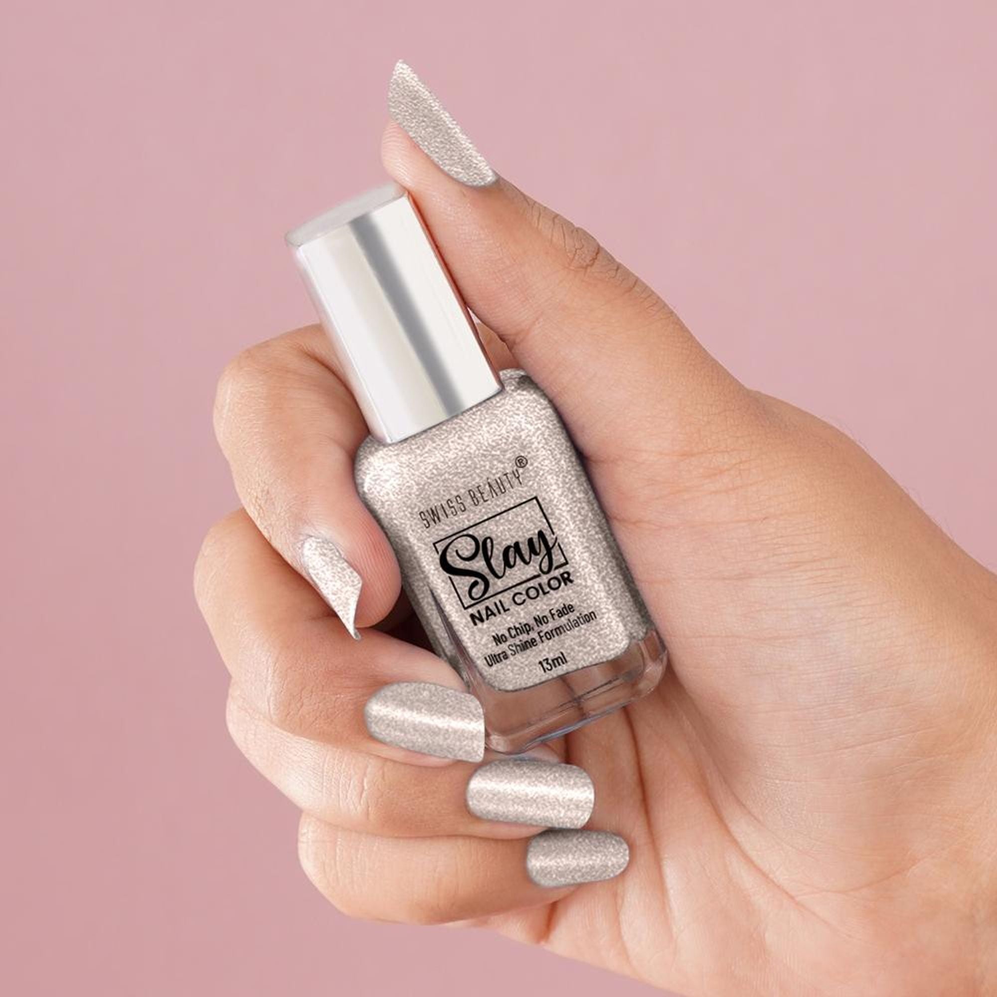 Swiss Beauty Slay Nail Color Ultra Shine Formulation - 52 Gold Star