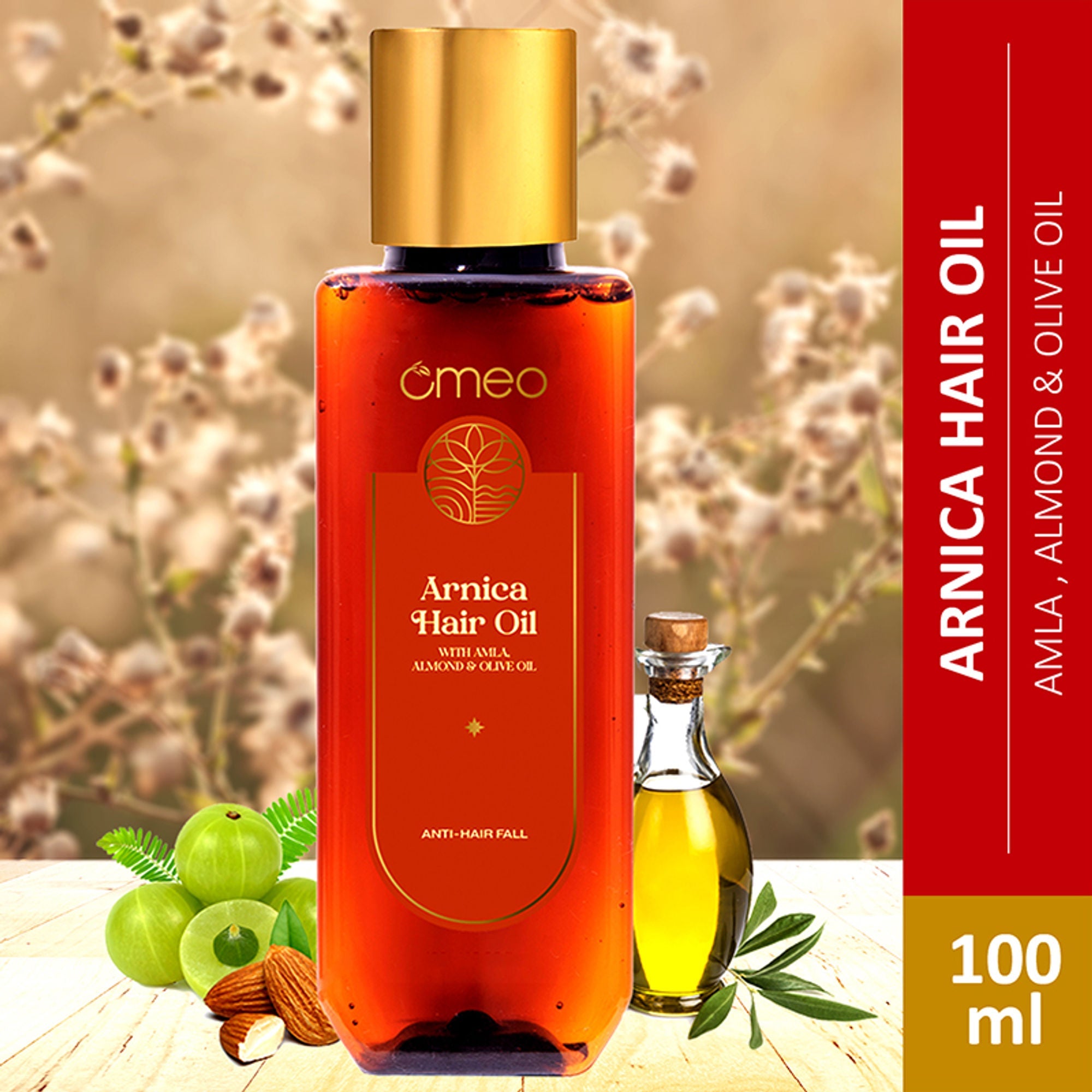 Omeo Arnica Hair Oil With Amla & Almond Oil Extract
