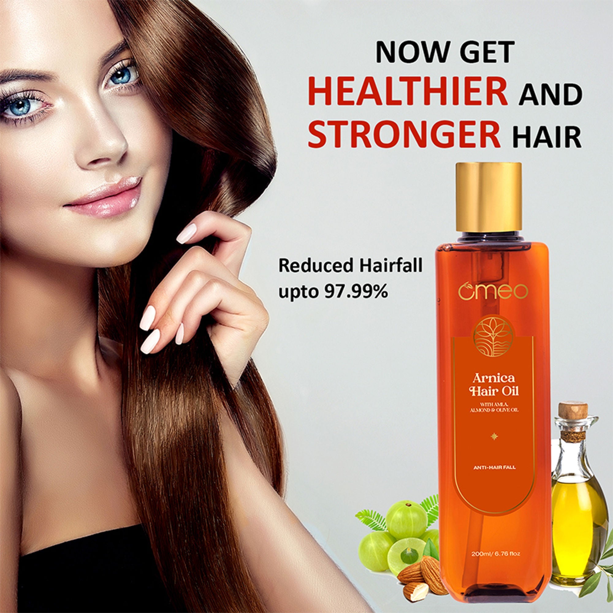 Omeo Arnica Hair Oil With Amla & Almond Oil Extract