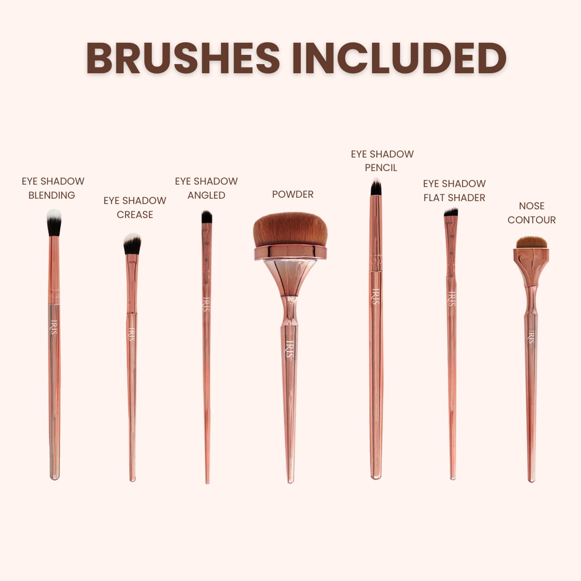 IRIS COSMETICS Luminous Complete Brush Set