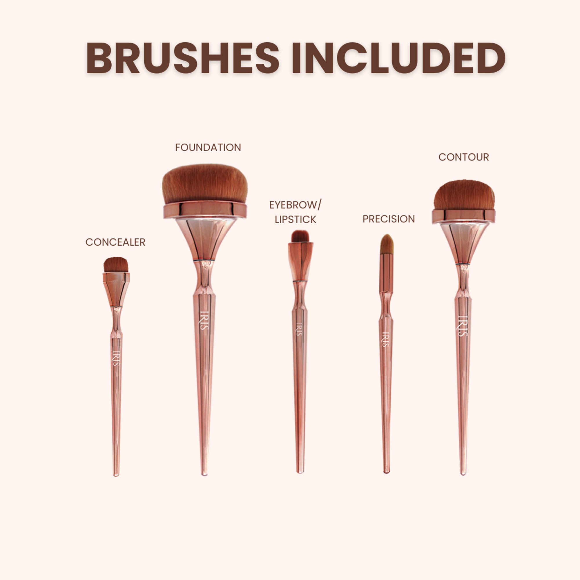 IRIS COSMETICS Luminous Face Brush Set