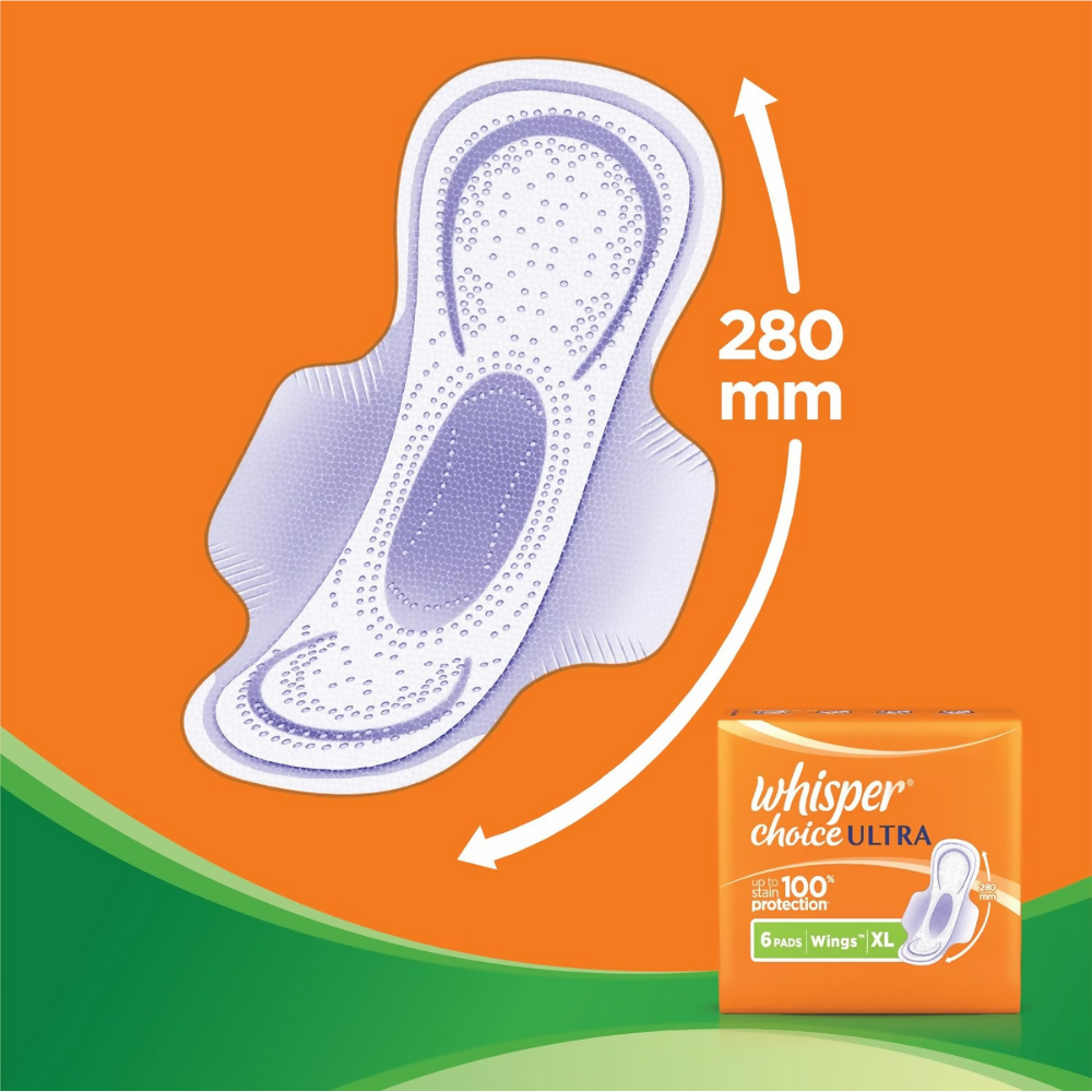 Whisper Choice Ultra Sanitary Pads Large Size