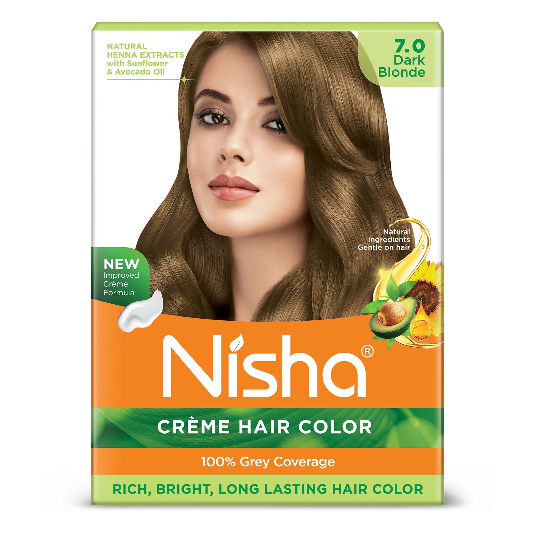 Nisha Creme Hair Color for Women - Dark Blonde