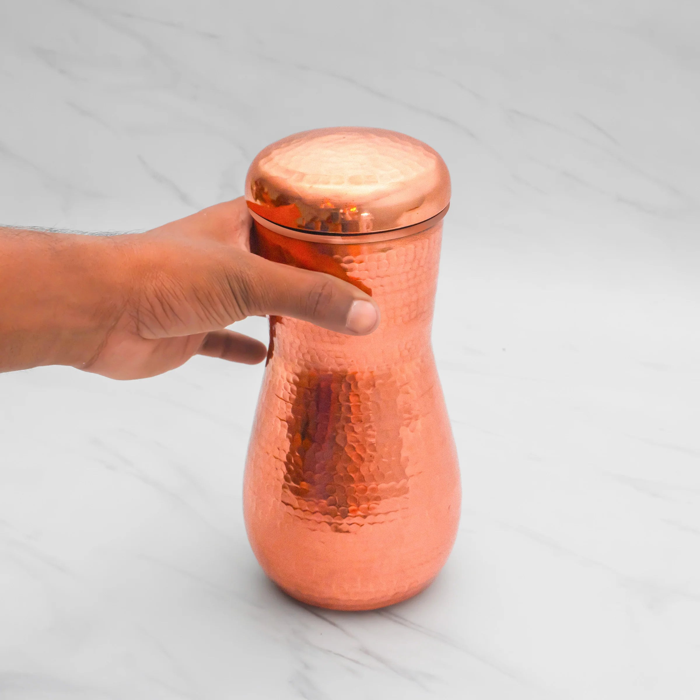 Health Smith Pure Copper Marina Jar Vintage for Water | Copper Utensil for Water