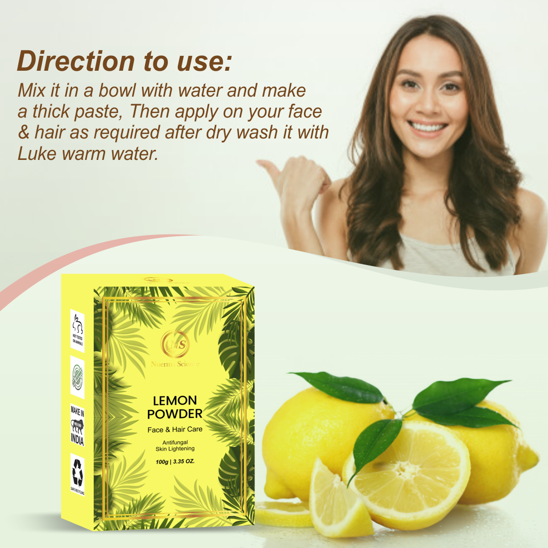 Nuerma Science Lemon Peel Powder For Skin & Hair
