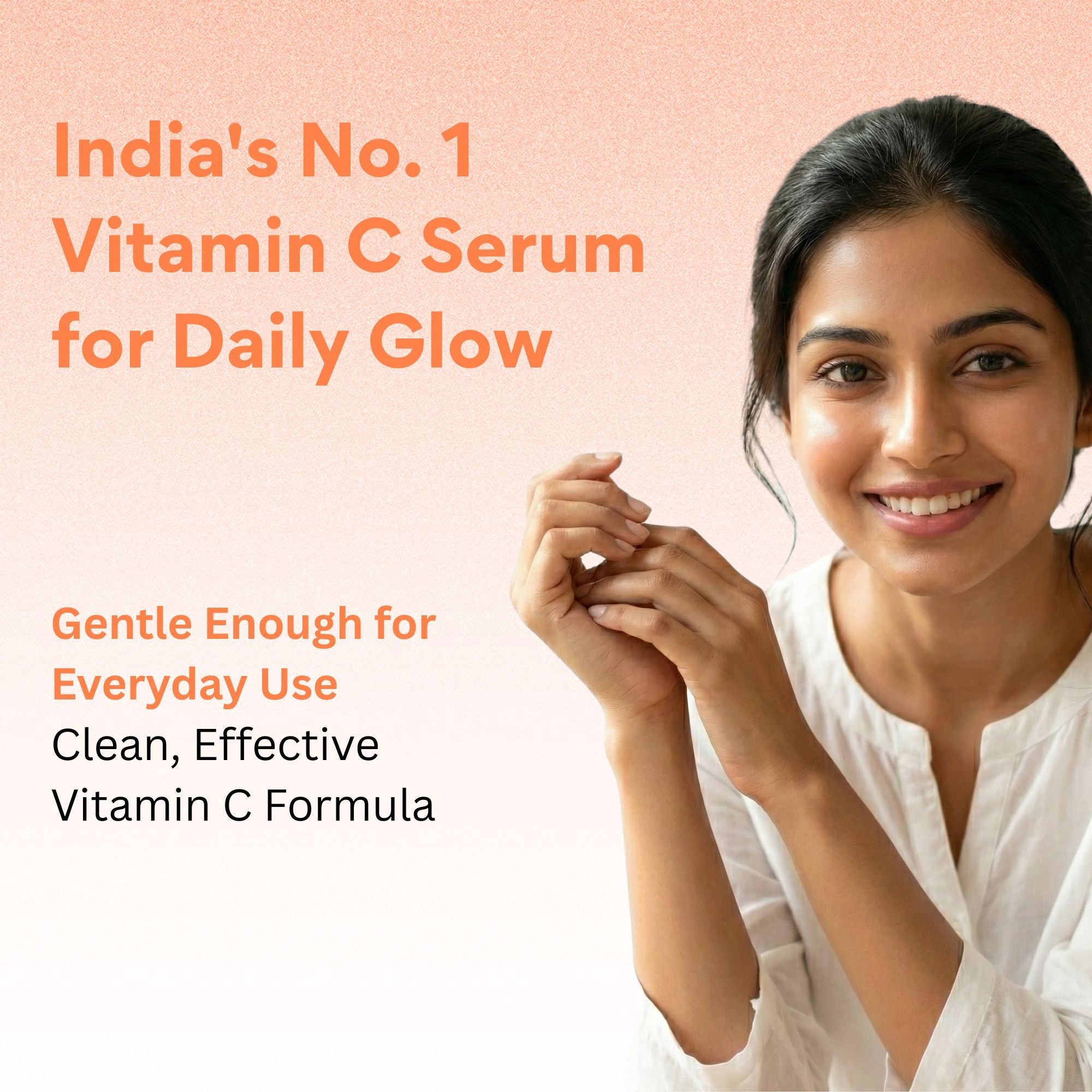 EOB 20% Vitamin C Serum with Hyaluronic Acid Face Serum