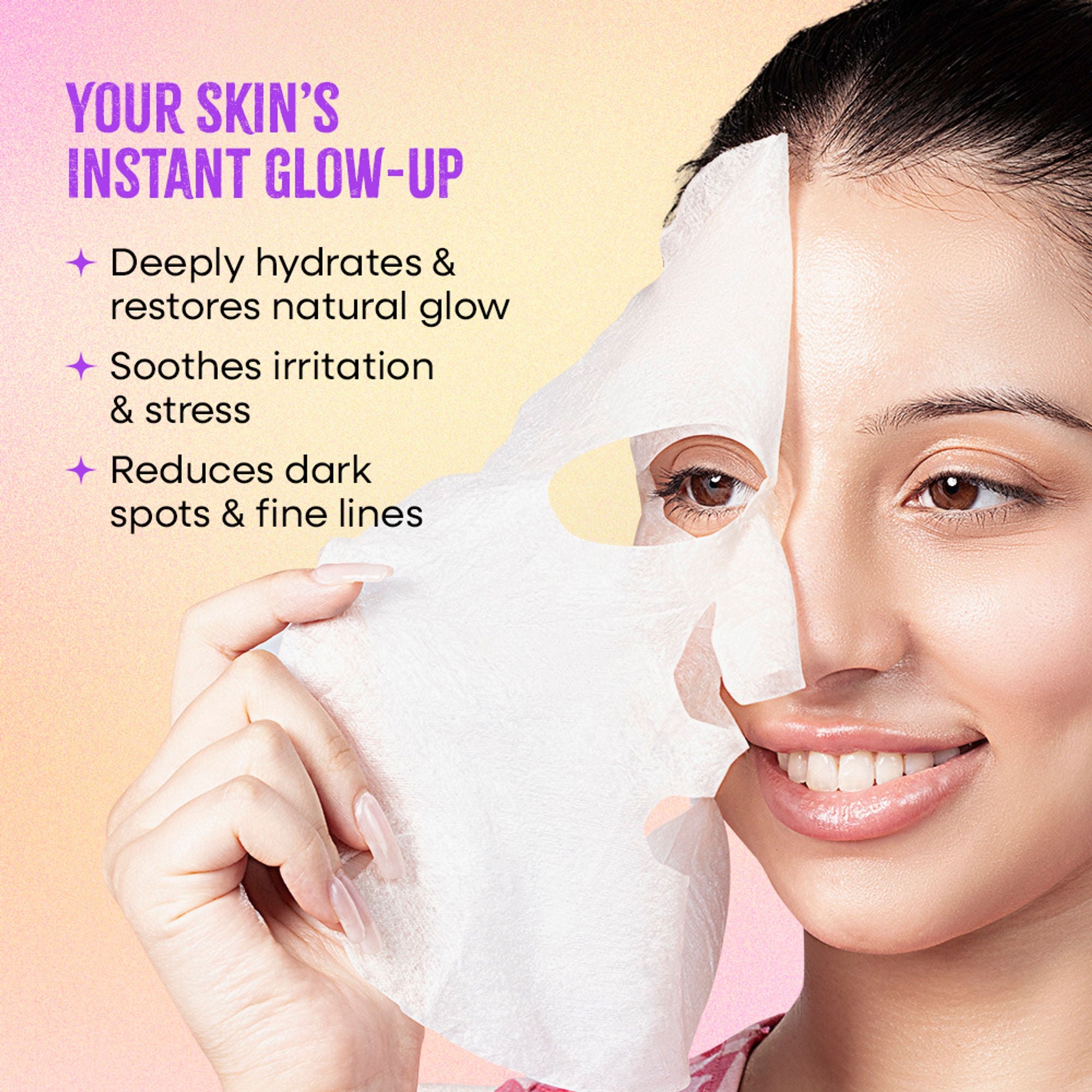 Nykaa Honey + Lavender Sheet Mask For Calm & Glowing Skin - Formulated In Korea - For All Skin Types