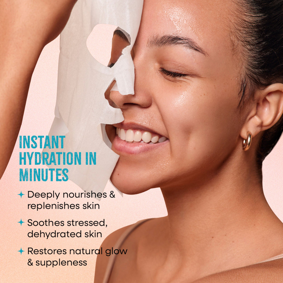 Nykaa Green Tea + Aloe Vera Sheet Mask For Hydrated Skin - Formulated in Korea - For All Skin Types - Rice + Camelia