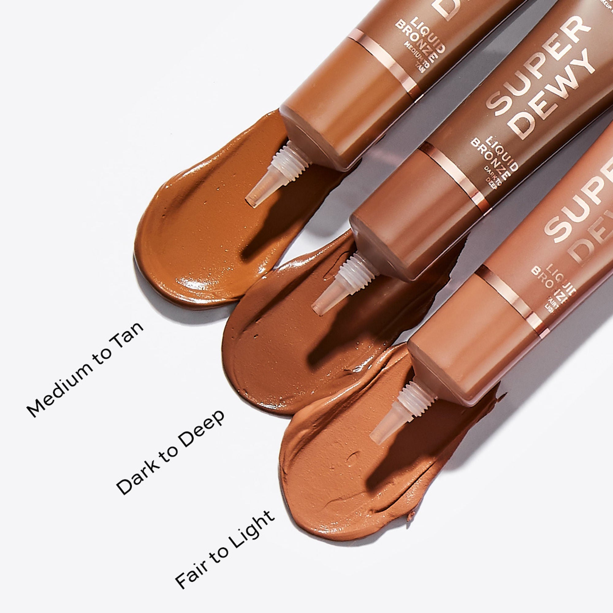 Makeup Revolution Superdewy Liquid Bronzer - Fair To Right