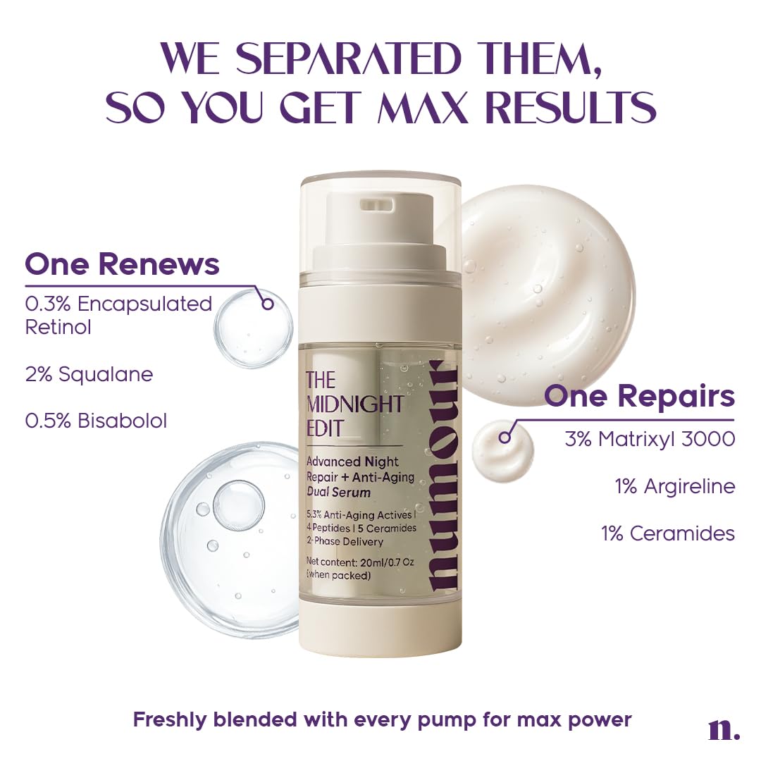 Numour The Midnight Edit Advanced Night Repair + Anti-Aging Dual Serum