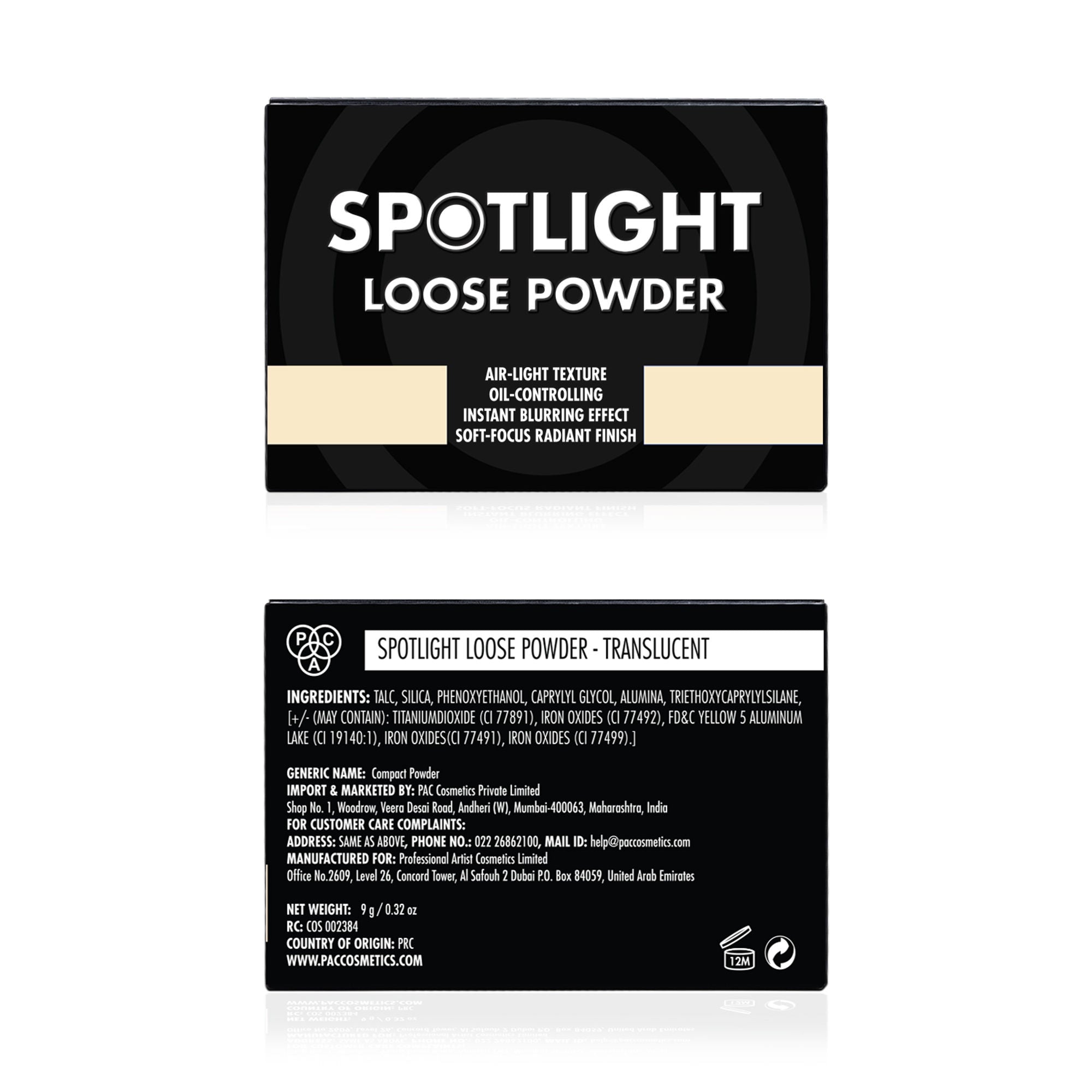 PAC Studio Spotlight Loose Powder - Transculent