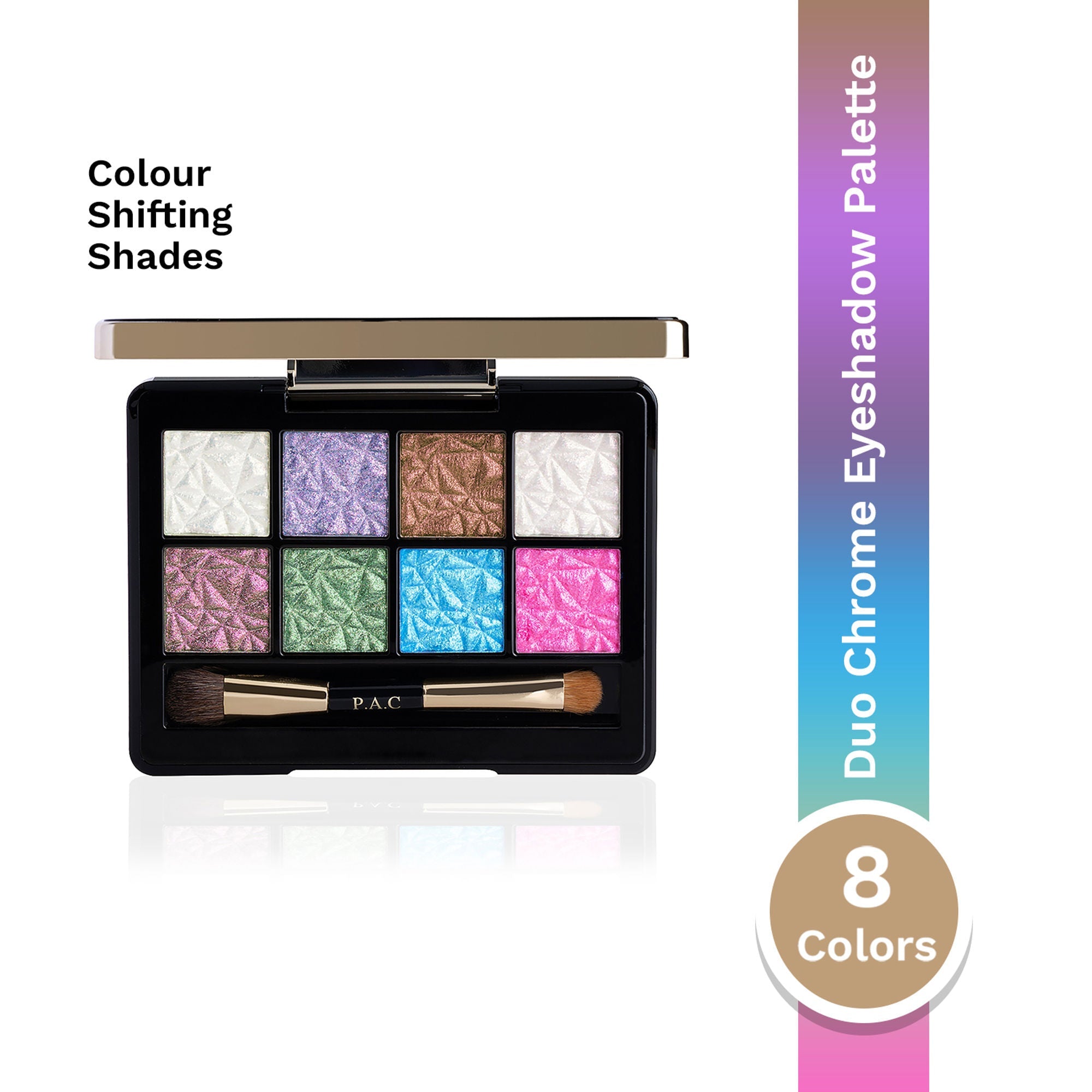 PAC Studio Spotlight Duo Chrome Palette Season 2 - Intensely Pigmented, Buttery Smooth Multi Chrome Shades