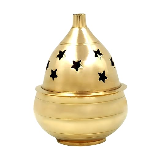 Nitya Kuber Goblet Brass Table Diya | Brass Diya Oil Puja Lamp | 3 inch 105 Gms