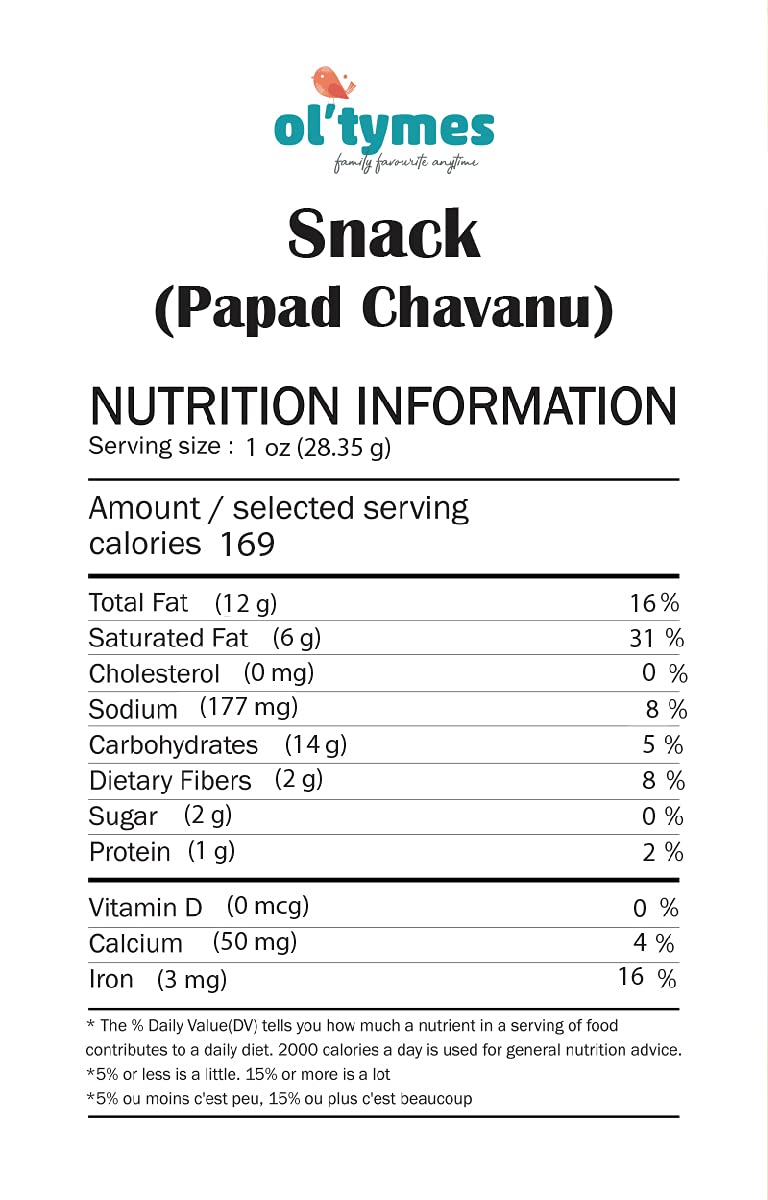 Ol'tymes Papad Chavanu 300g