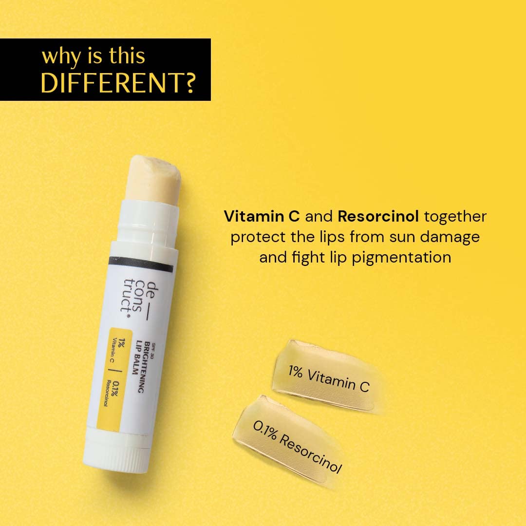 Deconstruct Brightening Lip Balm with SPF 50 - For Dark, Pigmented, Dry, Flaky Lips
