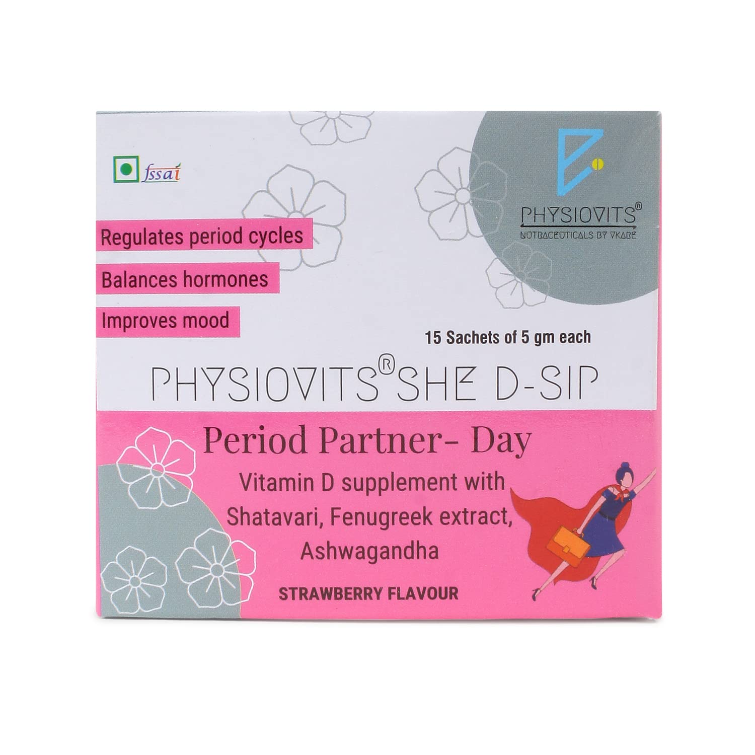 Physiovits She D-Sip Period Partner (Day) sachet