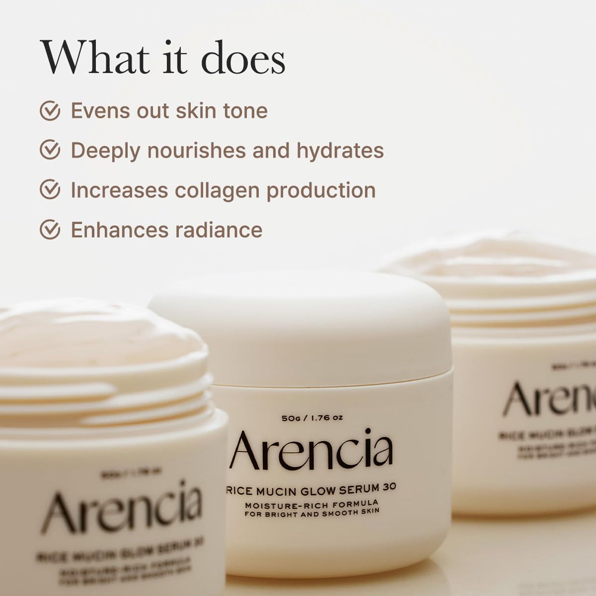 Arencia Rice Mucin Glow Serum 30