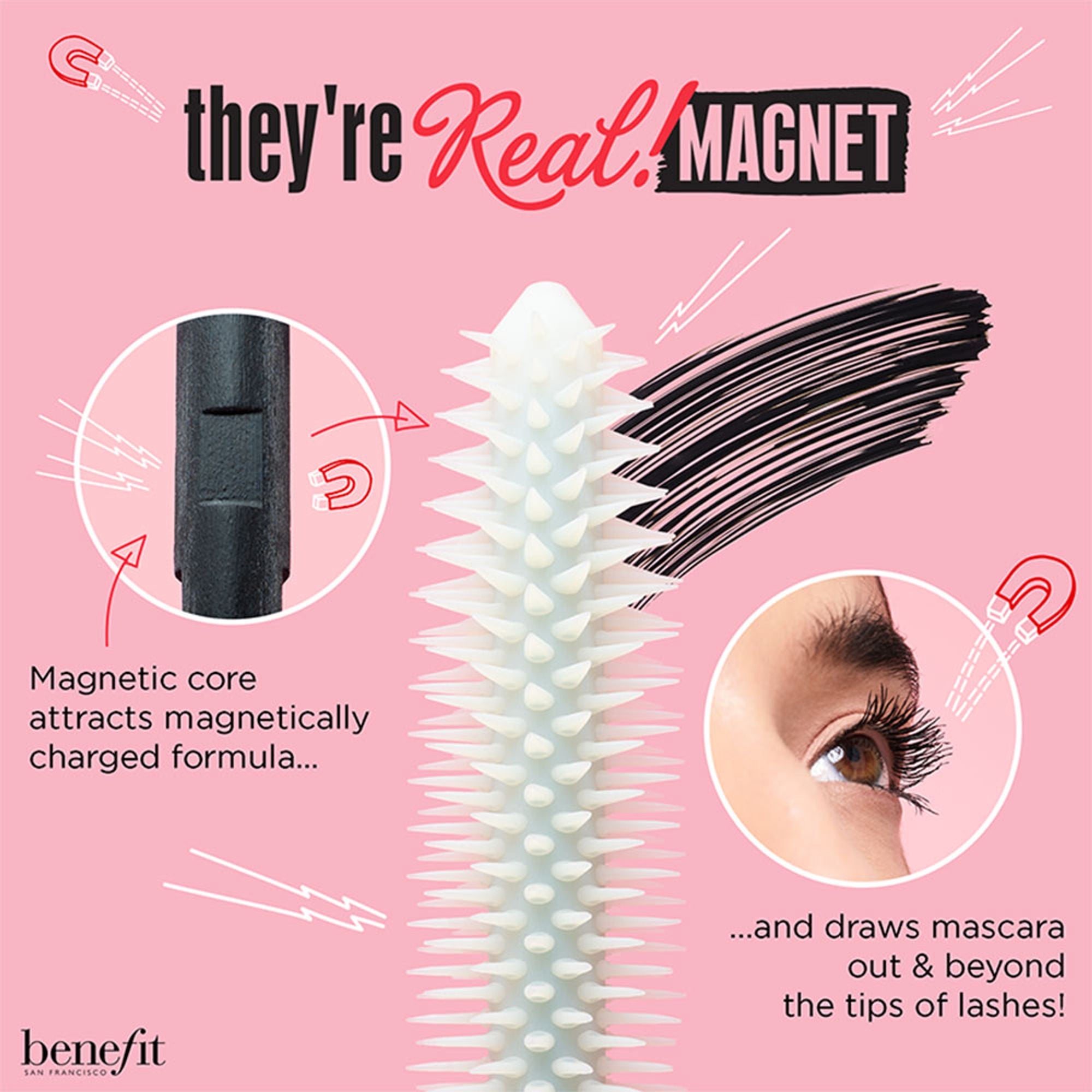 Benefit Cosmetics They'Re Real Magnet Black Mascara