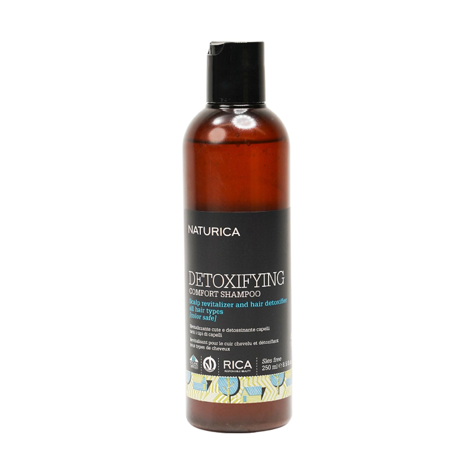 Naturica Detoxifying Comfort Anti-Pollution Shampoo for All Hair Type, Revitalize with Mint & Caper