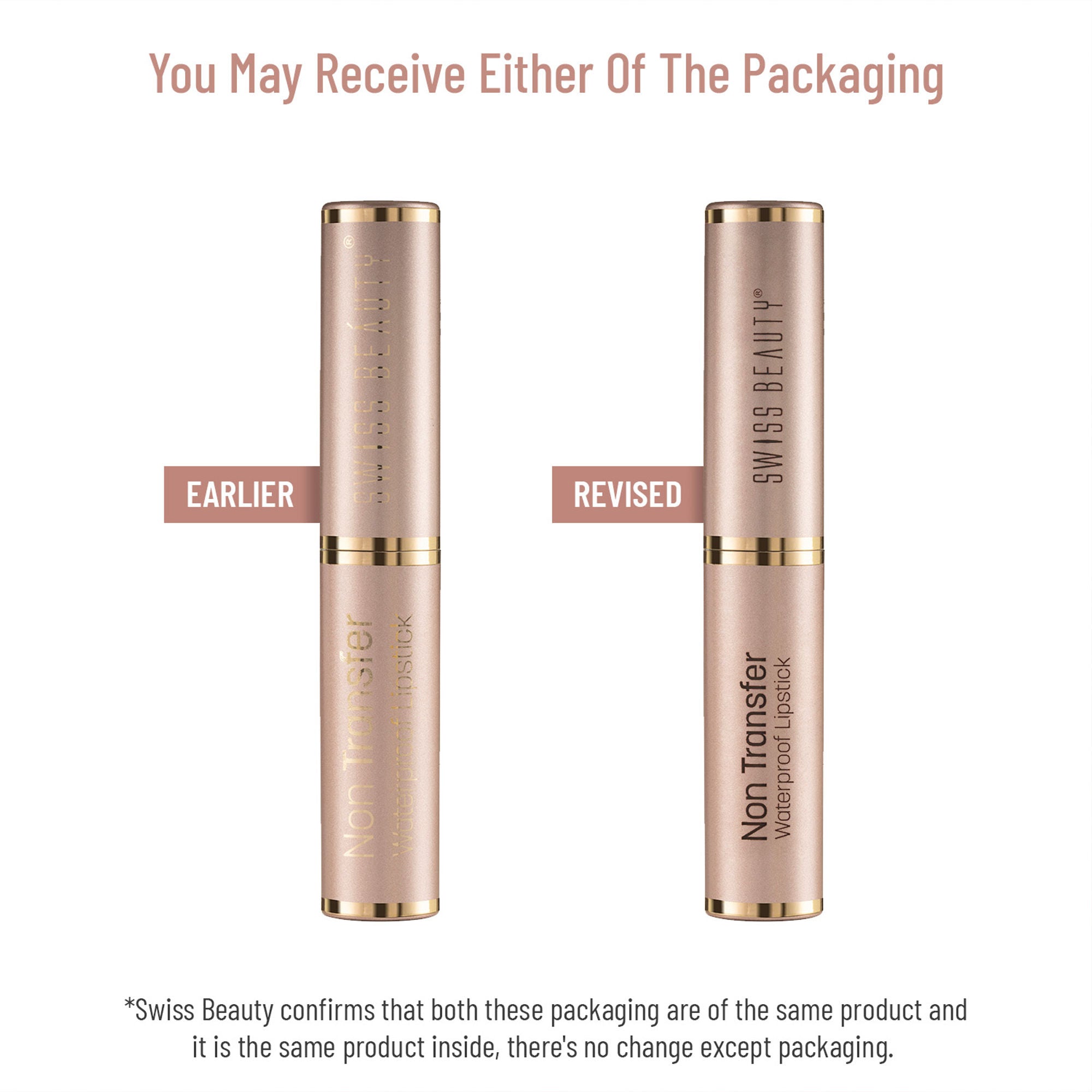 Swiss Beauty Non Transfer Waterproof Lipstick - 417 Bronze