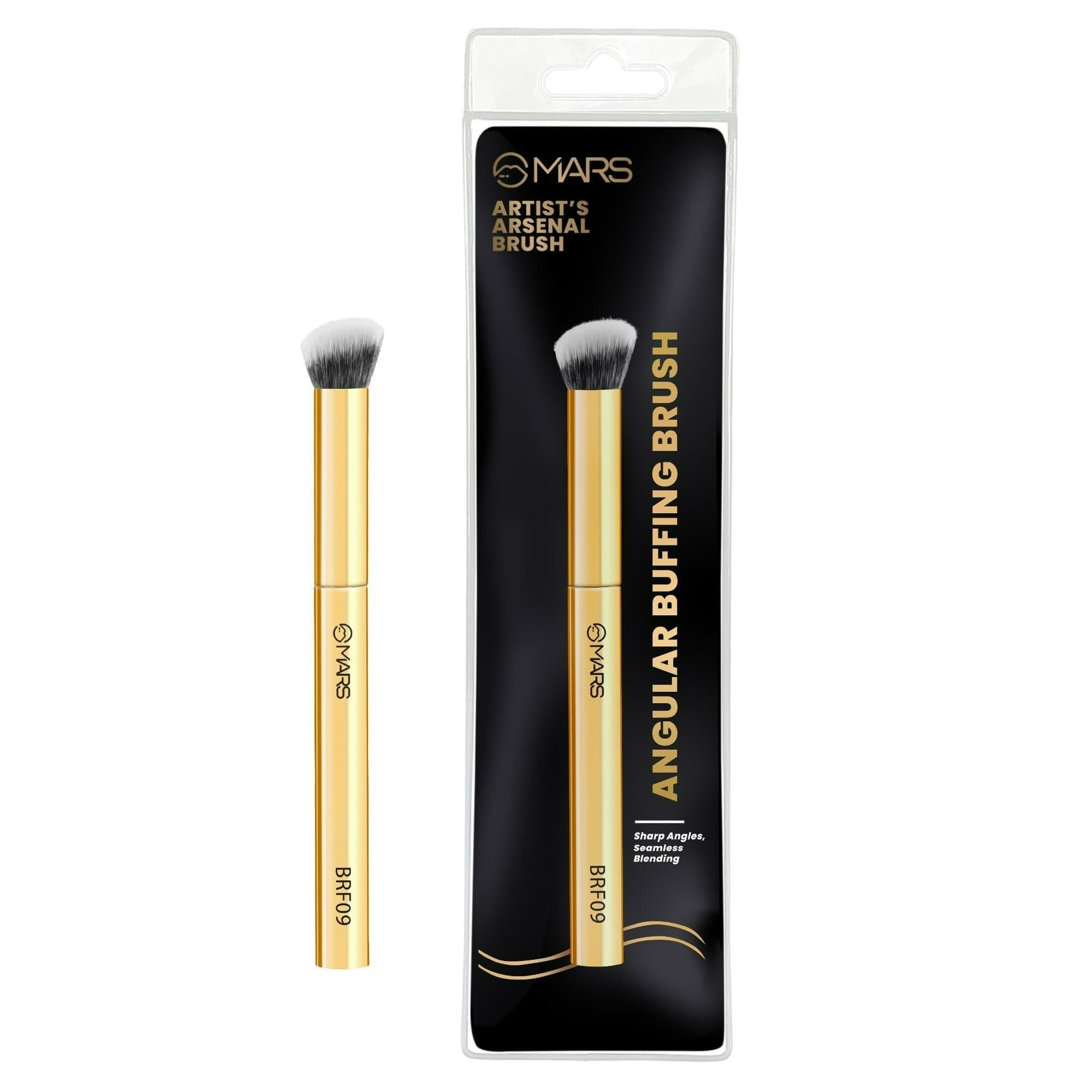 MARS Cosmetics Artists Arsenal Angular Buffing Brush Golden - BRF09