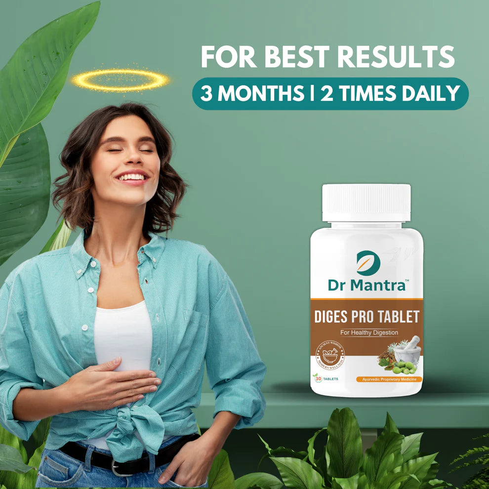 Dr Mantra Diges Pro Tablets for Healthy Digestion & Metabolism| 30 Tablets
