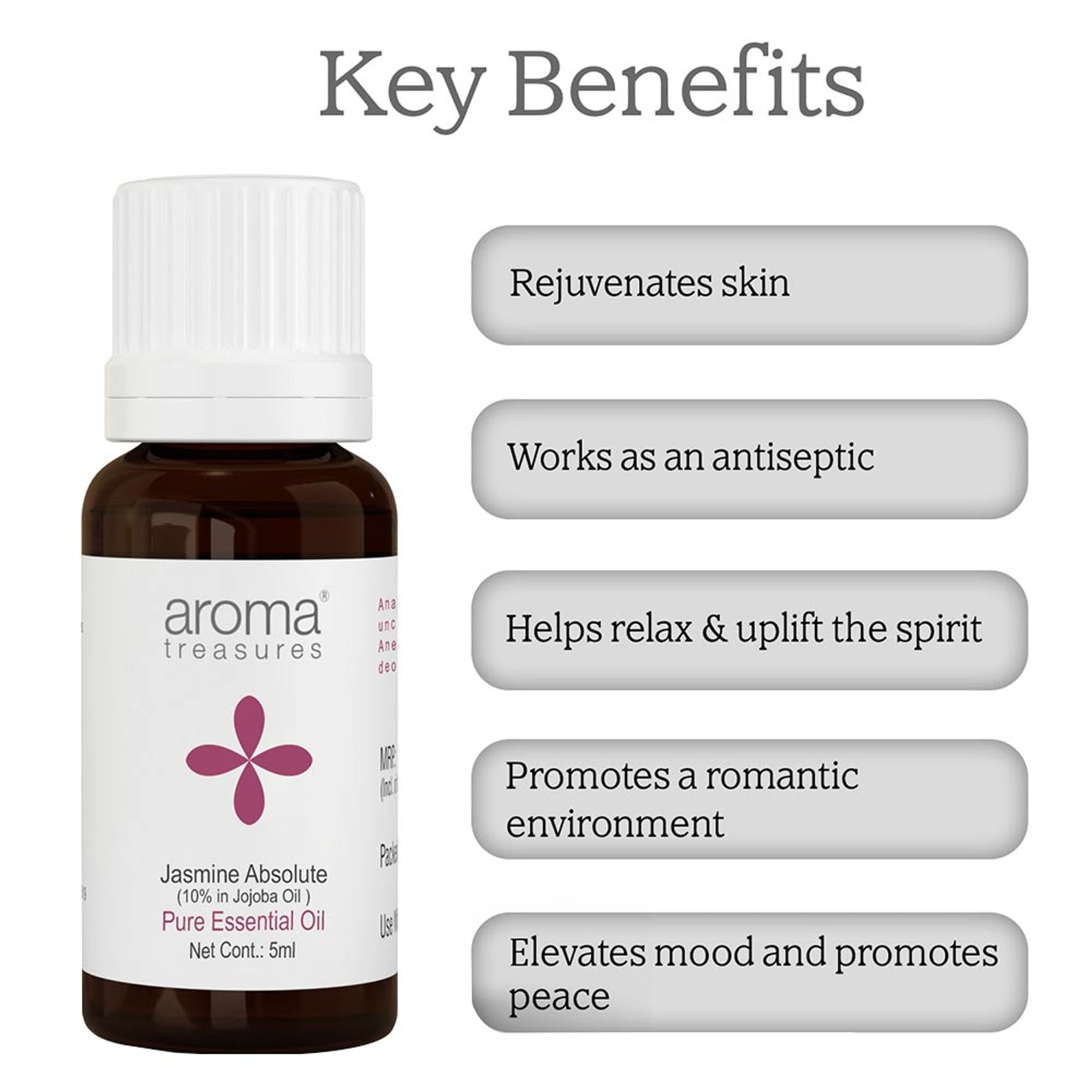 Aroma Treasures Jasmine Absolute Pure Essential Oil