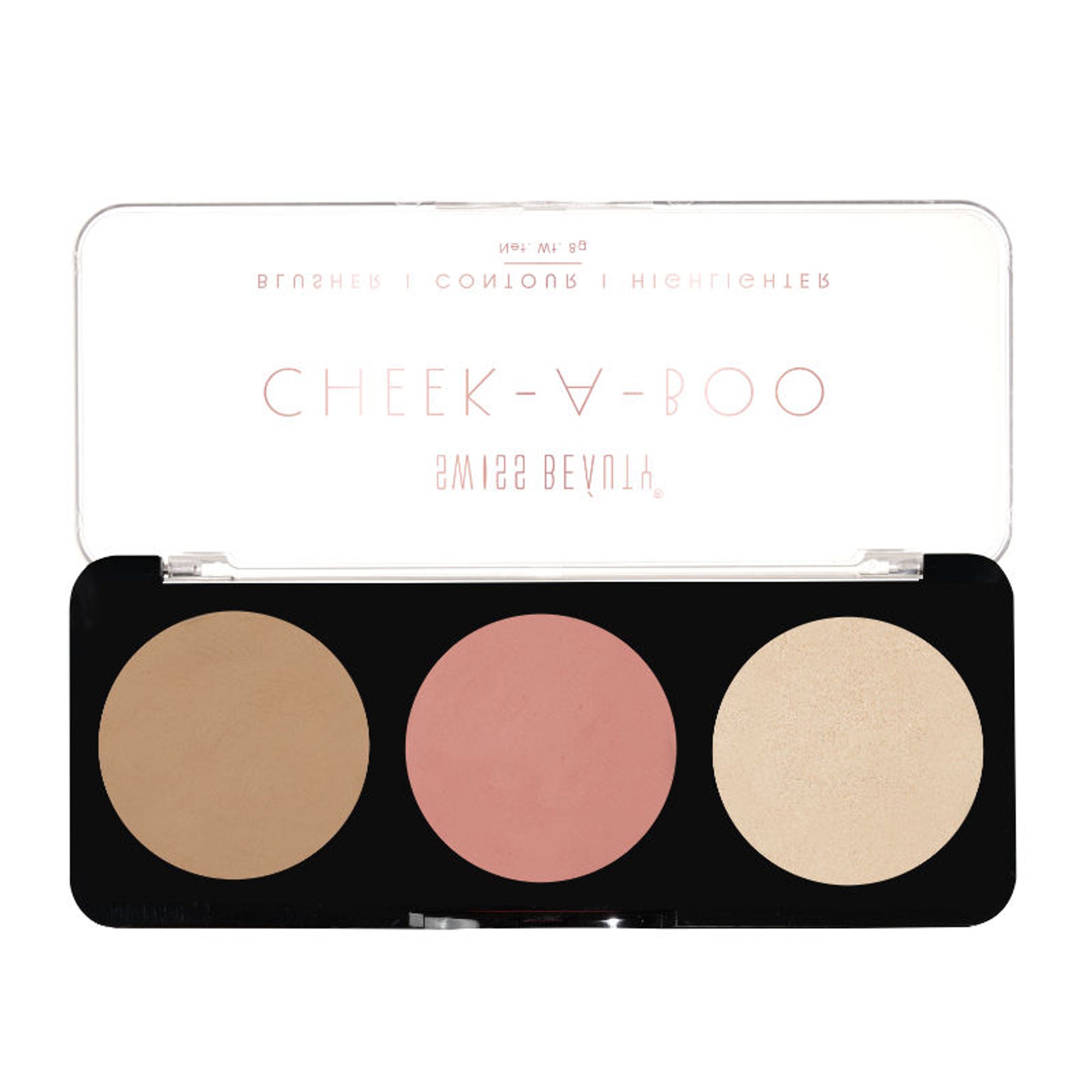 Swiss Beauty Cheek-A-Boo 3 In One Blushe Contour And Highlighter - 1