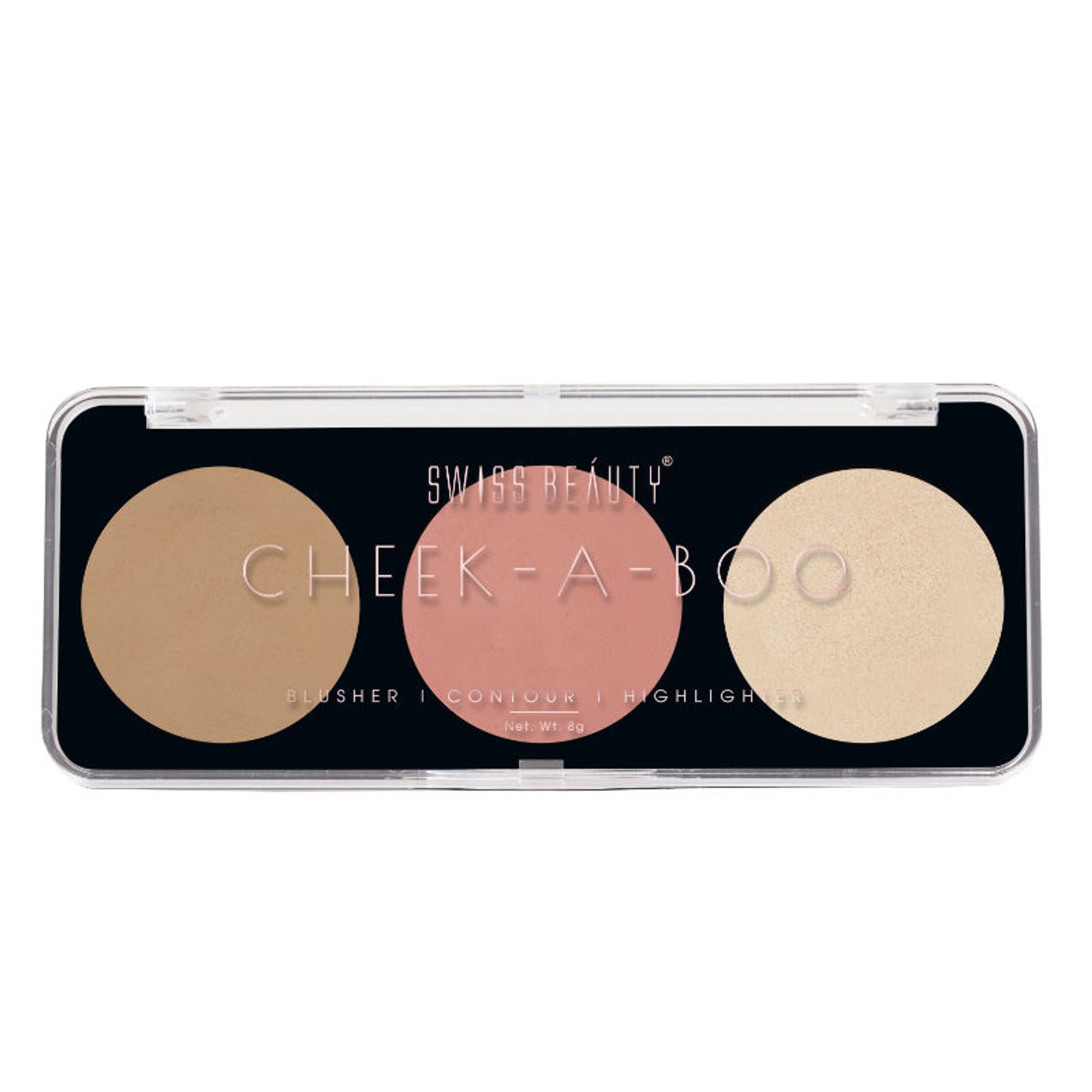 Swiss Beauty Cheek-A-Boo 3 In One Blushe Contour And Highlighter - 1