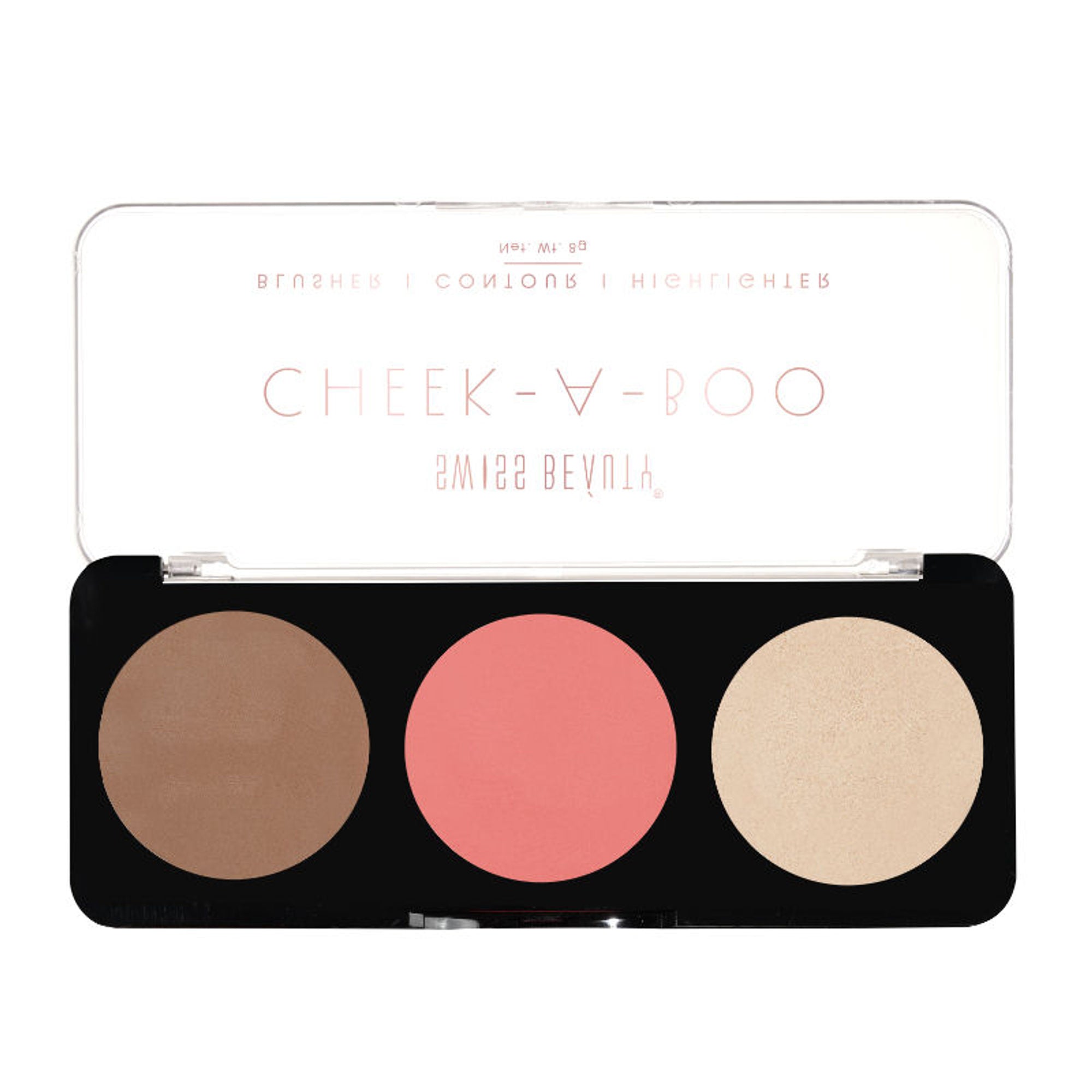 Swiss Beauty Cheek-A-Boo 3 In One Blushe Contour And Highlighter - 2