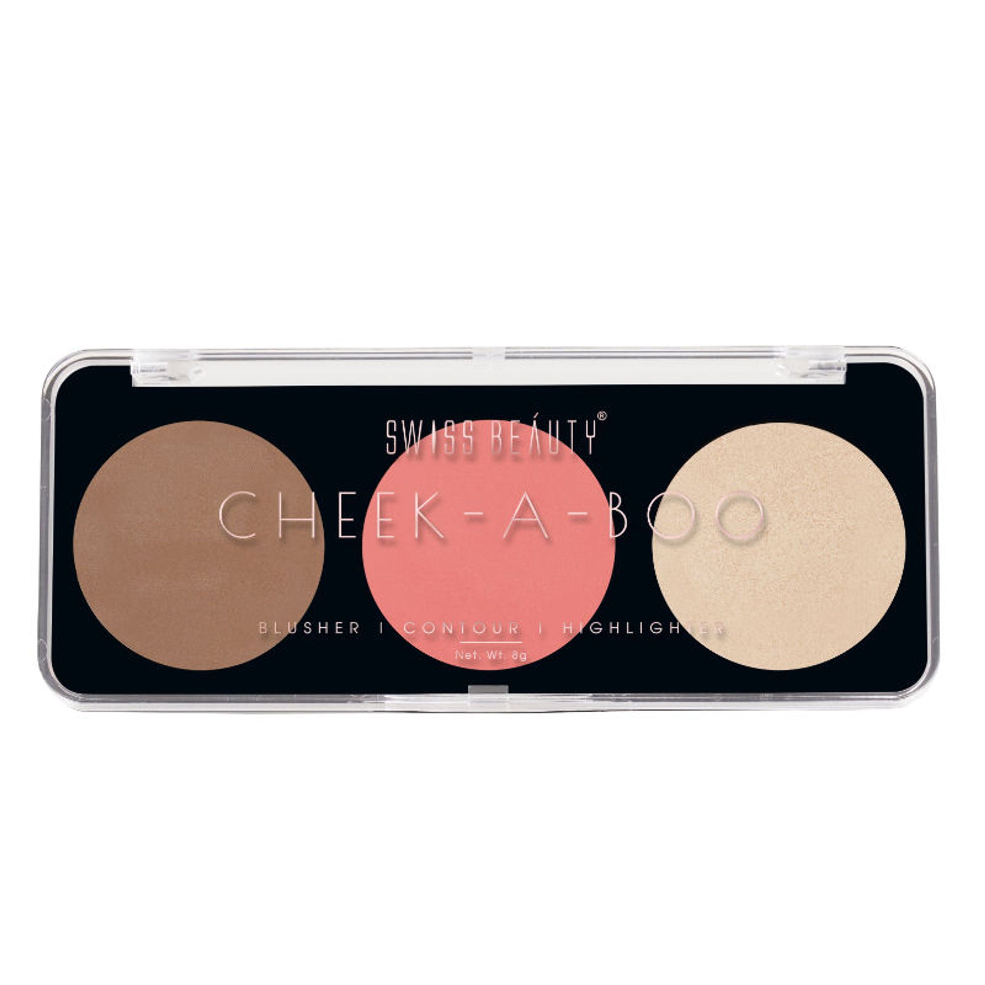 Swiss Beauty Cheek-A-Boo 3 In One Blushe Contour And Highlighter - 2