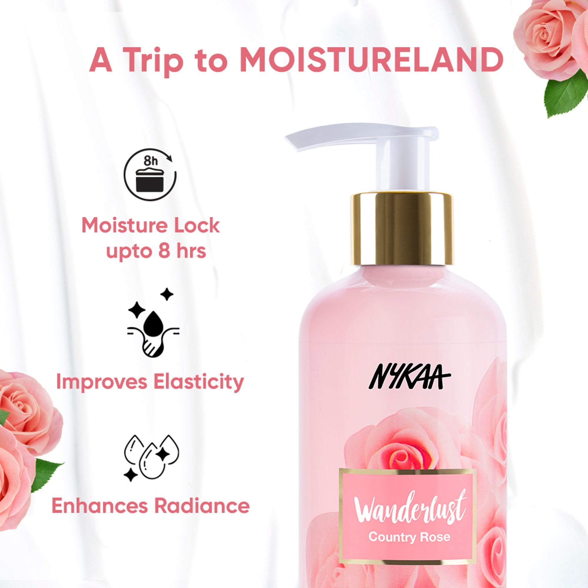 Wanderlust Moisturizing Body Lotion - Country Rose
