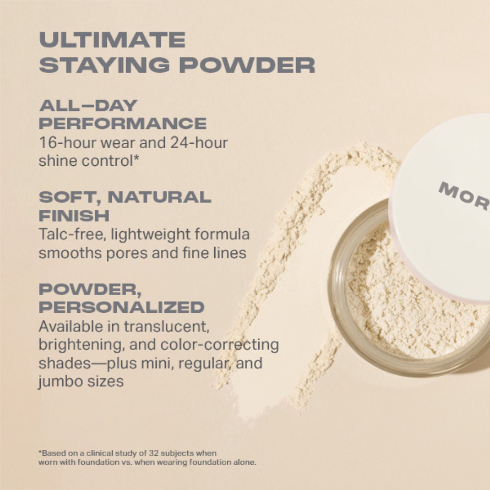 MORPHE Bake & Set Setting Powder - Brightening Peach