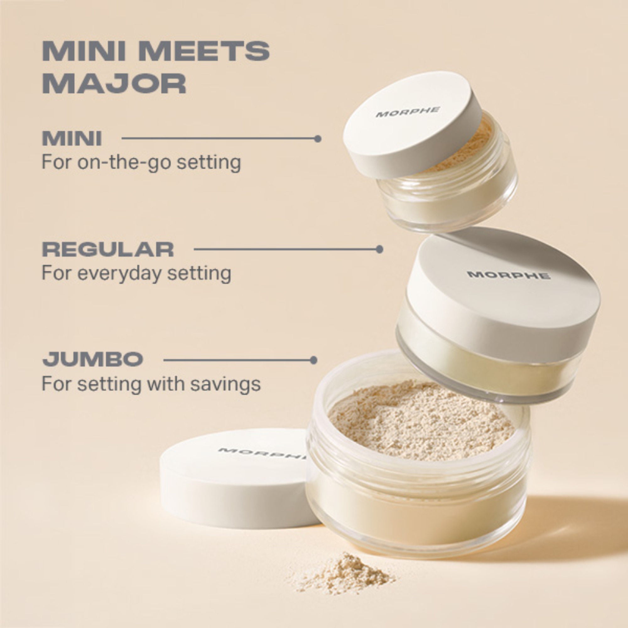 MORPHE Bake & Set Setting Powder - Brightening Peach